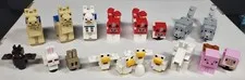 LEGO Minecraft Lot (18) Animal Minifigures: Cows Chickens Rabbits Llamas Bat ++