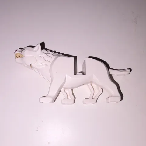 LEGO White Sabre-Tooth Tiger Animal Figure, Plastic Animals Interest