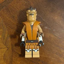 LEGO Pong Krell Clone Wars Minifigure w/ Orange Collar & Brown Hands