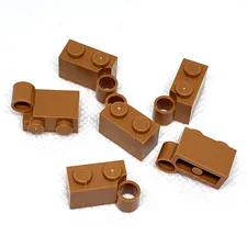 LEGO Parts - Medium Nougat Hinge Brick 1 x 4 Swivel Base - No 3831 - QTY 6