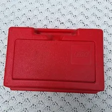Vtg Lego Carrying Case 1982 Flip Top Red Storage Box Made in USA