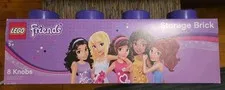 New LEGO Storage Brick 8 Knobs Large Purple Box