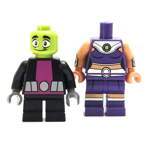 Lego DC Partial Beast Boy & Damaged Starfire Minifigure Parts Replacement Pieces
