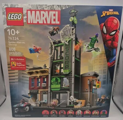 LEGO 76324 Marvel Spider-Man vs Oscorp 808 Pieces (8 minifigures) New Sealed 