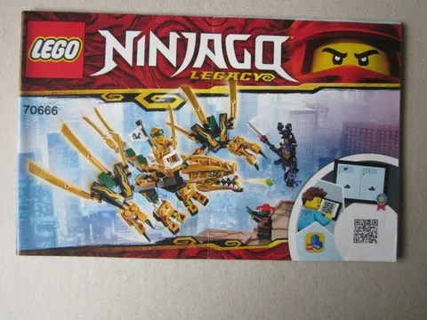 Lego System Building Instructions Instruction Ninjago 70666 Legacy