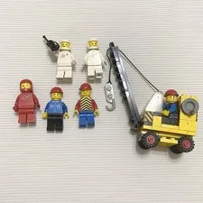 Vintage LEGO Space Astronaut Construction Worker Crane Minifigure Lot