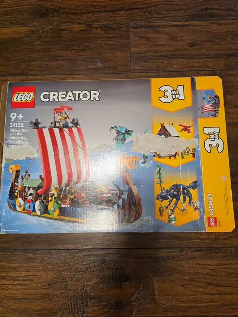 LEGO Creator 3 in 1 - Viking Ship and the Midgard Serpent - 31132 - Complete Set