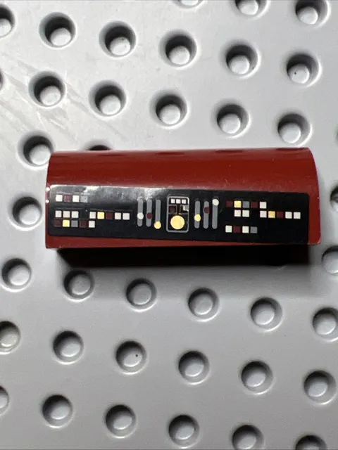 LEGO 6191pb003 Star Wars Venator 8039 Dark Red Instrument Replacement Slope