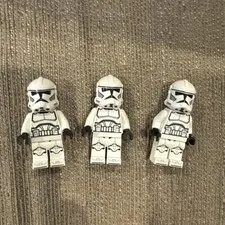LEGO Star Wars Phase 2 Clone Trooper Minifigure Lot of 3 Plain White 75372 New