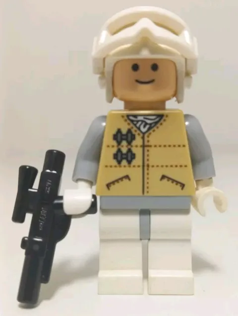 Lego Star Wars Hoth Rebel Minifigure sw0252 With Blaster Gun Weapon