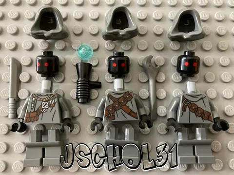 Lot of 3 LEGO Star Wars Offworld Jawa  Minifigures from Sandcrawler set 75453