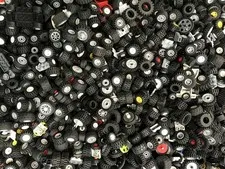Preowned Bulk LEGO® Small Sized Wheels & Tires - 1lb