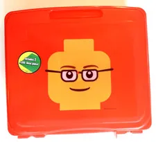 Lego 2009 Red Portable storage box 12"x13"x3"