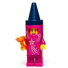 New Lego BAM 2023 Minifigure Magenta Firecracker Costume w/ accessory