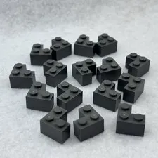 LEGO 2357 Dark Bluish Gray Brick 2 x 2 Corner (x16)