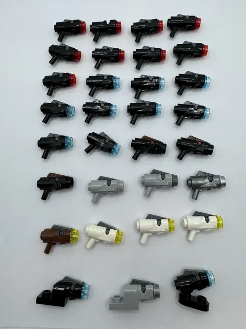(31) LEGO Stud Shooter Blaster Gun Lot-Minifigure Weapon-Star Wars