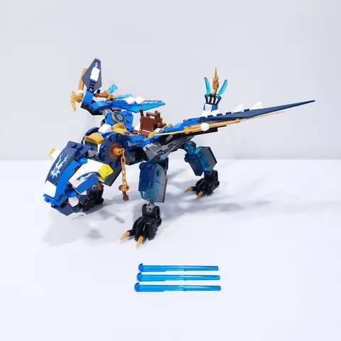 Lego 2016 Ninjago Jay's Elemental Dragon 70602 No Minifigs/Box/Manual Build 100%