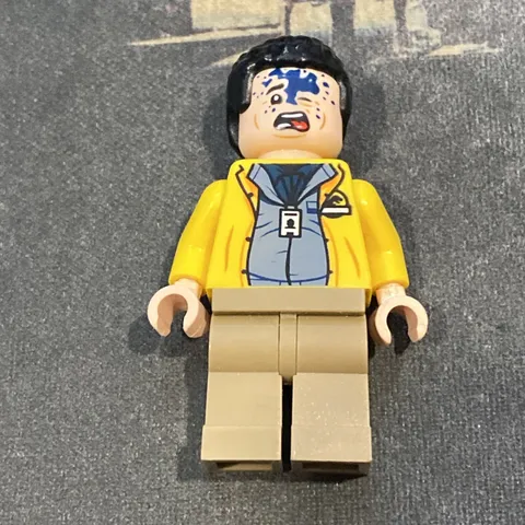 Lego Jurassic Park Dennis Nedry Minifigure JW106 76958 Dilophosaurus Ambush