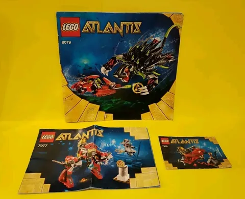 LEGO Lot of 3 Atlantis Instruction Guides Manuals 7976 7977 8079 - MANUAL ONLY