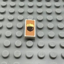 LEGO Printed Tile - White 1 x 2 - Animal Crossing DIY Recipe - QTY x1
