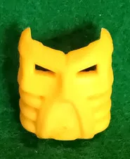 Lego Bionicle Rubber Yellow Krana Bohrok Mask #42042CA, Rare, HTF!!!