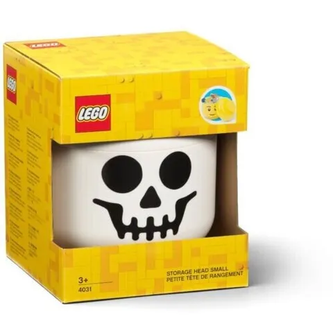 SKELETON STORAGE HEAD SMALL skull lego legos case box Halloween minifig
