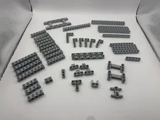 LEGO Technic Parts Pack - Light Gray, Beams & Liftarms, Connectors - 51pcs