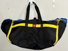 LEGO 4-Pc Tote And Play Mat-Black/Yellow/Red/Blue Storage Organizer Tote