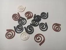 LEGO BULK LOT 14 MINIFIGURE COILED WHIPS