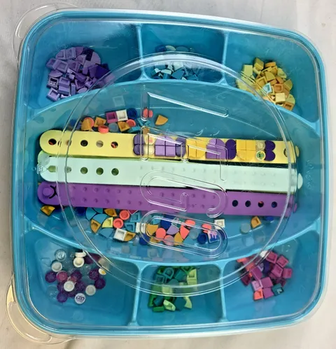 LEGO DOTS Sorting Box with Bracelets, Many Colorful Bricks, Creative Set Bundle