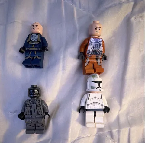 LEGO Star Wars Minifigures one clone, U wing pilot, unkar thug, Poe dameron