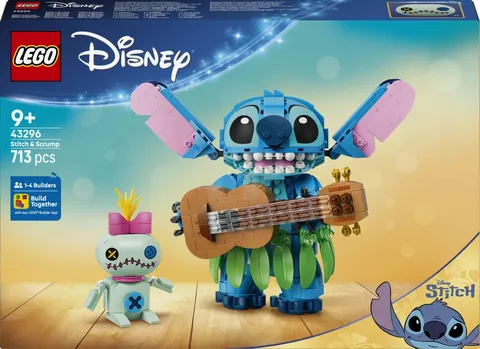 LEGO Disney Stitch & Scrump 43296 Building Toy Set New Gift