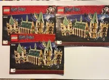 Lego Harry Potter Hogwarts Castle Set 4842 Instruction Manuals Only - Book 1-3