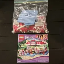 LEGO Friends Cafe 3061 Bulk Parts Lot Complete Set w/ Instructions in Bag