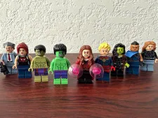 LEGO Marvel Minifig Lot- J. Jonah, Mary Jane, Hulk, Wanda, Captain Marvel + more