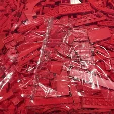 Lot Of 170+ Lego Random Red Parts Pieces Bricks Red Sorted NEW LEGO
