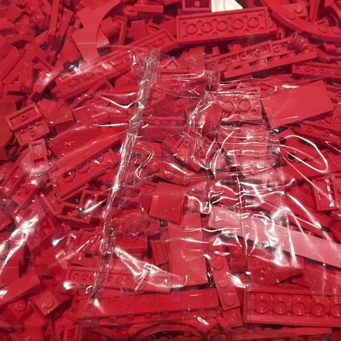 Lot Of 170+ Lego Random Red Parts Pieces Bricks Red Sorted NEW LEGO