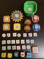 LEGO Super Mario Goomba & Question Block Printed Tile Lot Multicolor