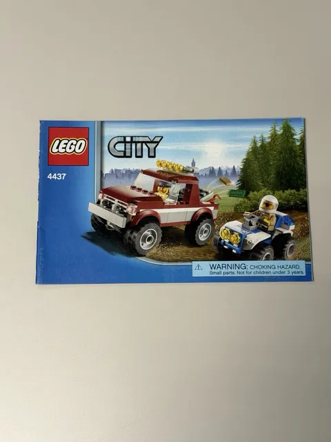 LEGO City 4437 Police Pursuit Instruction Manual Only