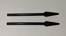 Lego Lot Of 2 Black Weapon Pike Spear Castle Minifigure Part # 93789 Piece HTF
