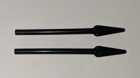 Lego Lot Of 2 Black Weapon Pike Spear Castle Minifigure Part # 93789 Piece HTF