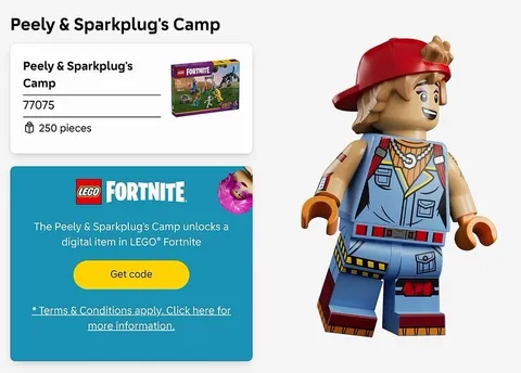 Peely & Sparkplug's Camp Lego Fortnite Skin Code