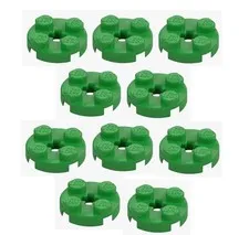 LEGO ® 10x round plate 2x2 bright green 4032 6138624 green replacement part plate new