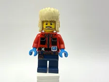 LEGO CITY Part cty0905 - Arctic Photographer/Biologist w/ Ushanka hat