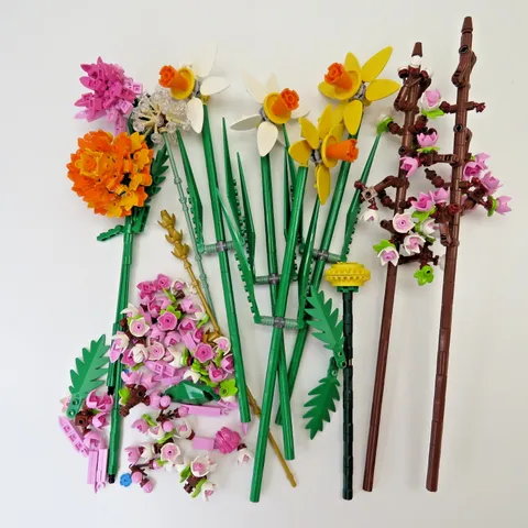 Lego Botanical Floral Flower Stem Leaf Daffodil Cherry Blossom Parts & Pieces