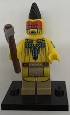 LEGO Collectible Series 10: Tomahawk Warrior - Figure - Set 71001 col149