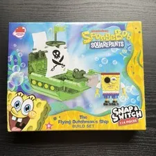 SpongeBob SquarePants Flying Dutchman’s Ship Build Set 114 Pieces Snap & Switch 