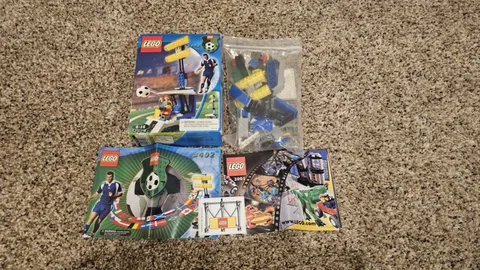 LEGO Sports: Grandstand with Lights (3402) Complete Minifigs Box Manual Inserts