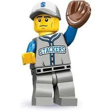 LEGO Series 10 Baseball Fielder - FACTORY SEALED - Retired 2013