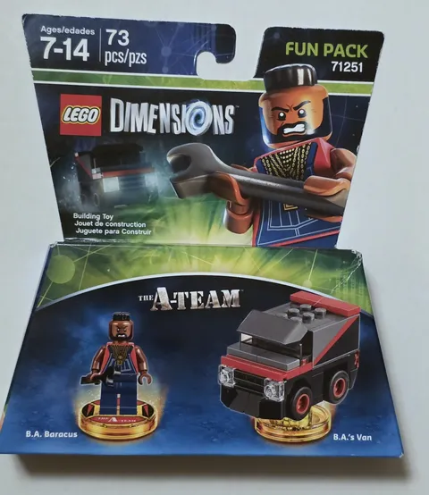 Legos Dimensions Fun Pack 71251 The A-Team B.A. Baracus Mr. T and Van New NIB